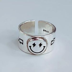 Vintage Smile Face Rings For Women Boho Female Charms Jewelry Men Antique